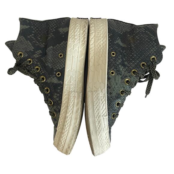 Converse X CT Women’s Green All Star Snakeskin High Fashion Sneakers Size 7 - Picture 5 of 14